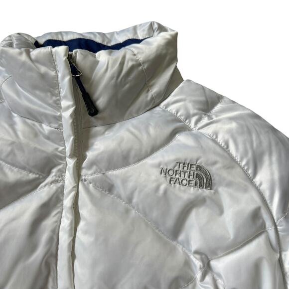 The North Face 550 Down Puffer Coat White - Picture 4 of 10